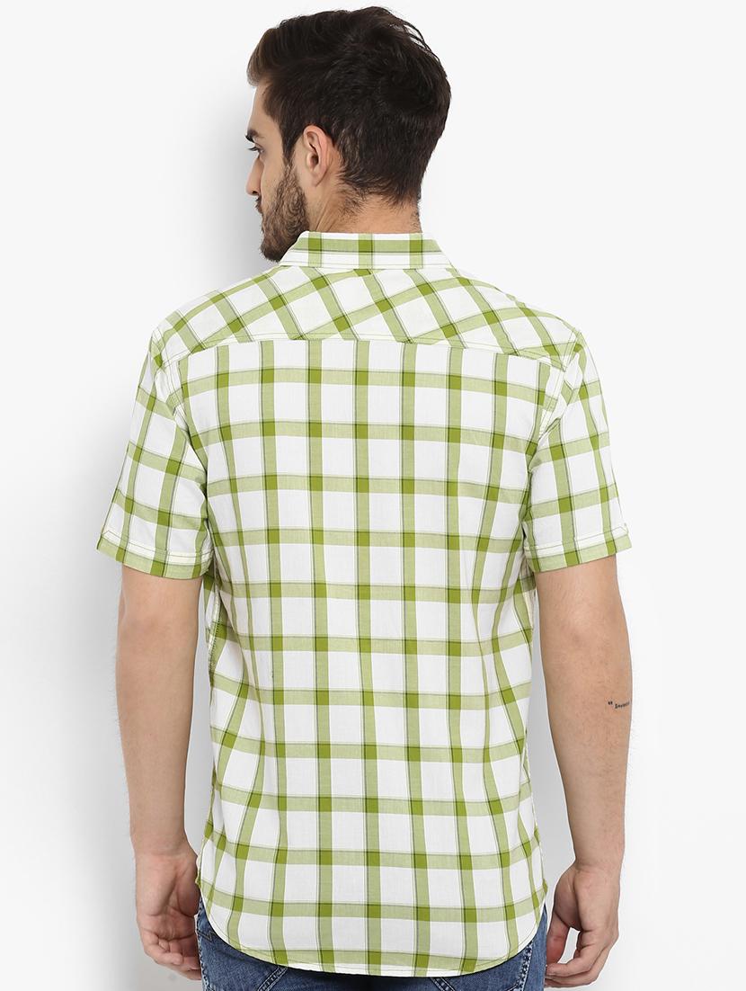 green checkered casual shirt - 15968458 - Standard Image - 2