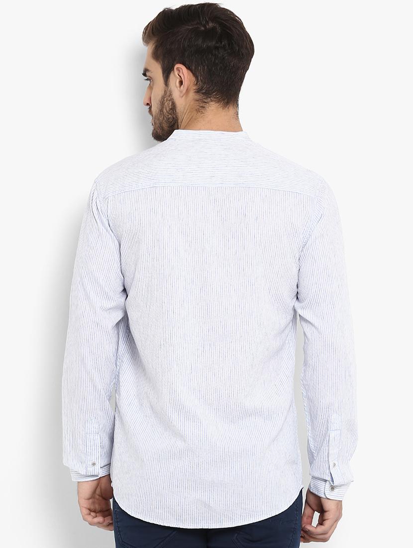 blue striped casual shirt - 15968480 - Standard Image - 2