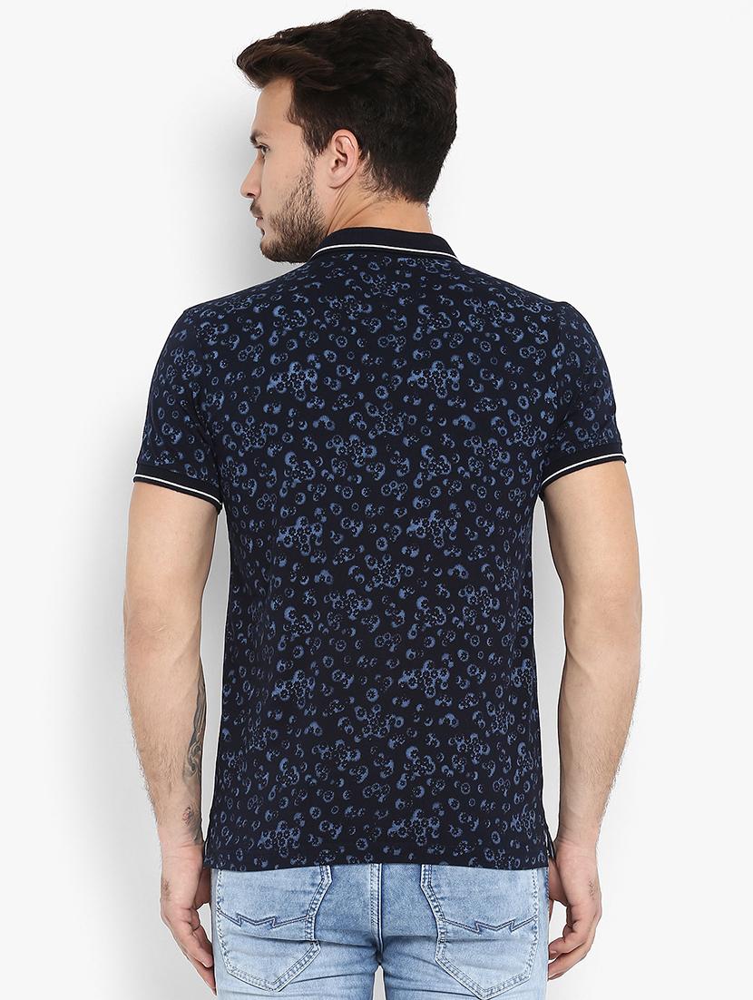 blue floral printed t-shirt - 15968607 - Standard Image - 2