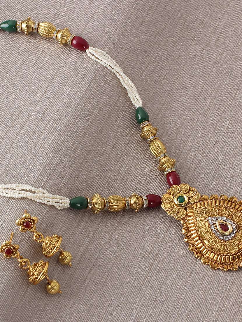 gold brass  necklace