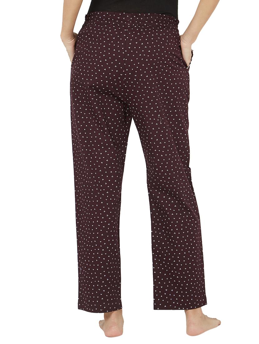 drawstring waist letter print pajama - 15971657 - Standard Image - 2