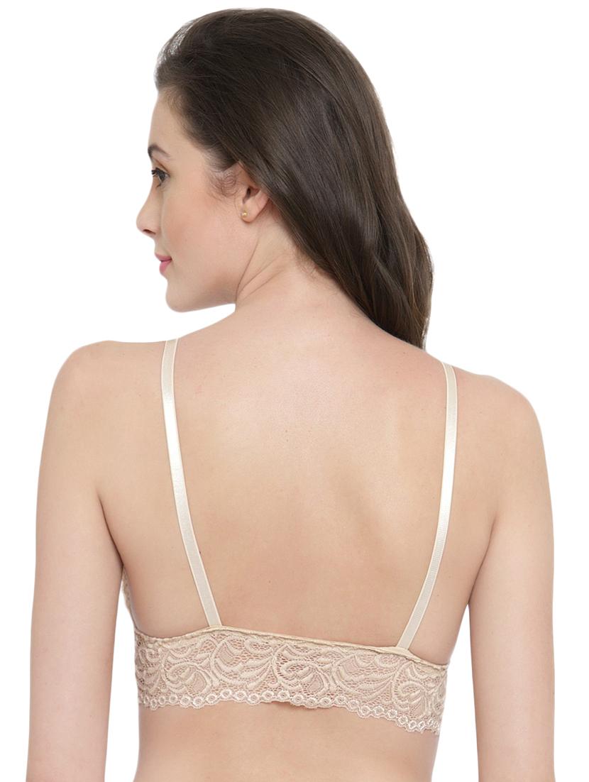 lacy criss cross detail bralette - 15971842 - Standard Image - 2