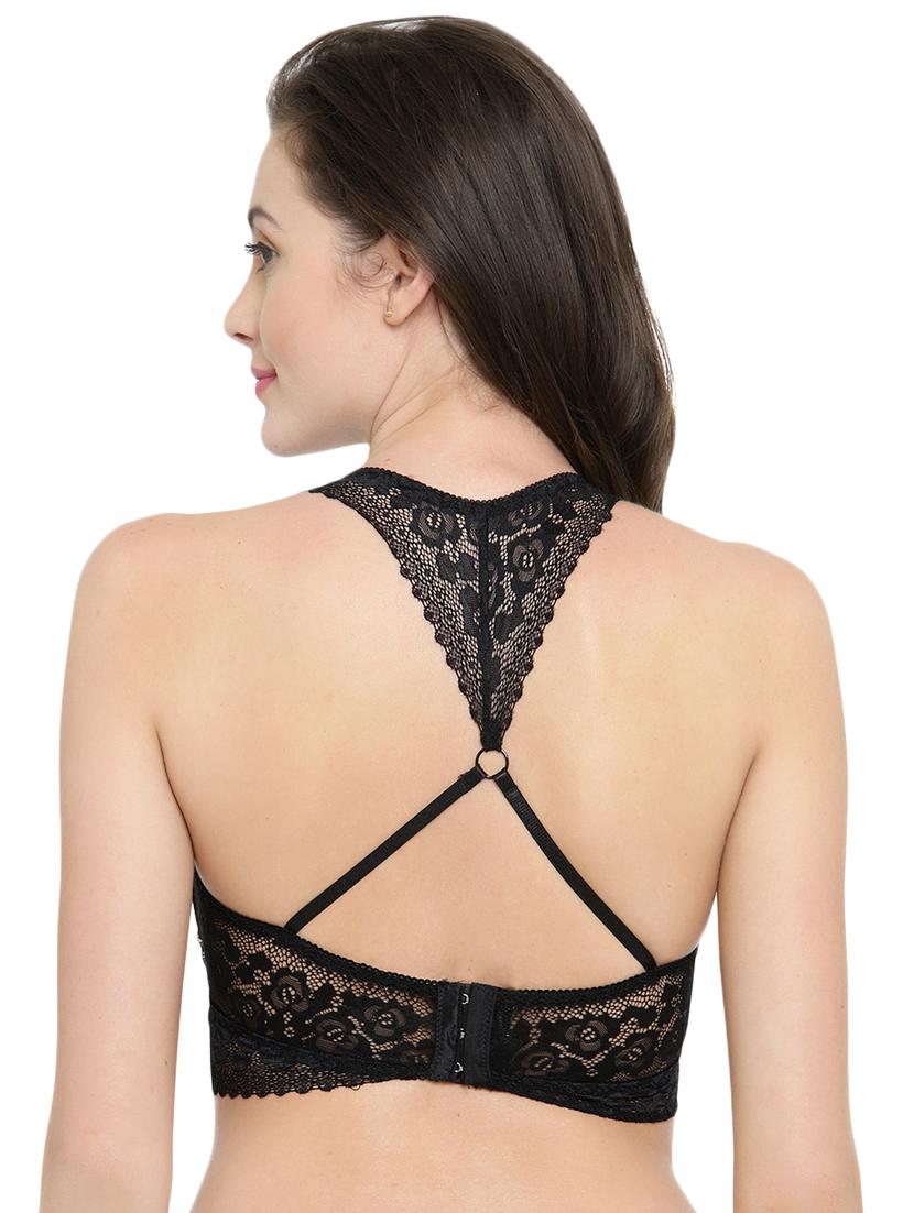 halter neck lacy bralette - 15971848 - Standard Image - 2