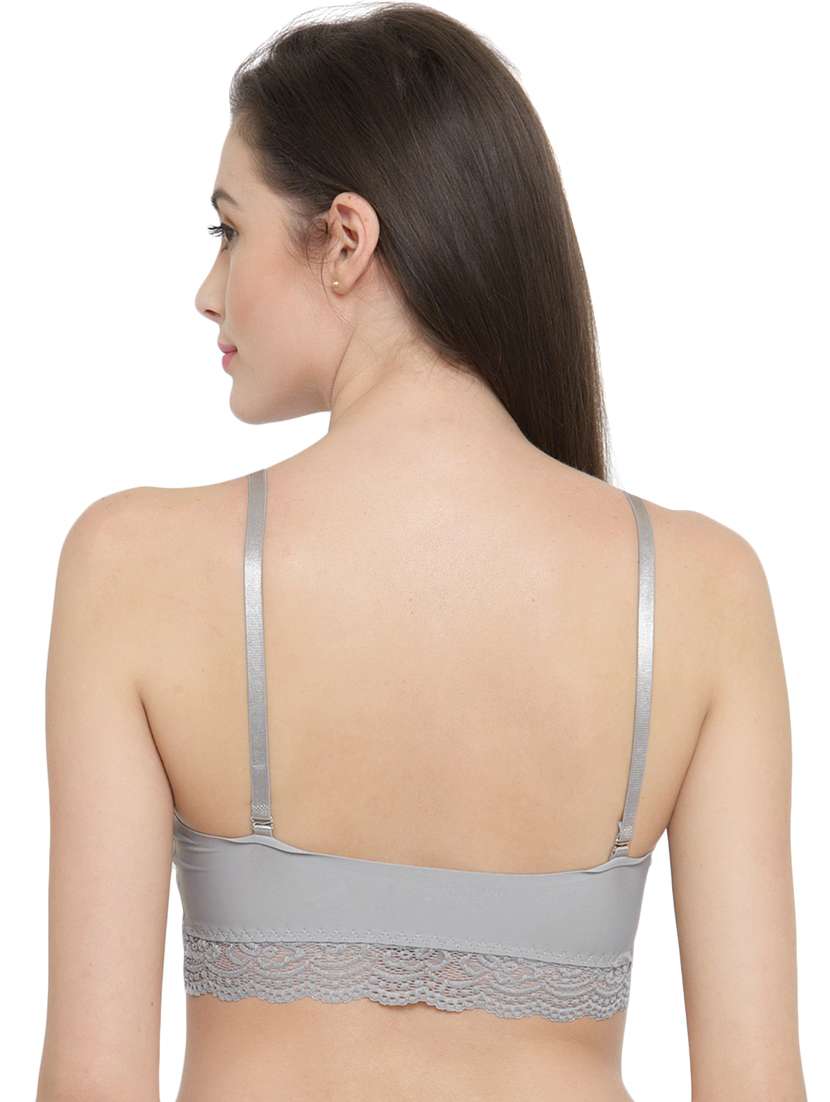 lace detail hem bralette - 15971859 - Standard Image - 2