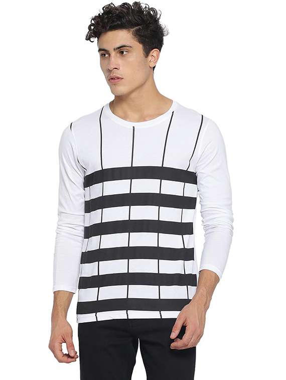 monochrome cotton  t-shirt