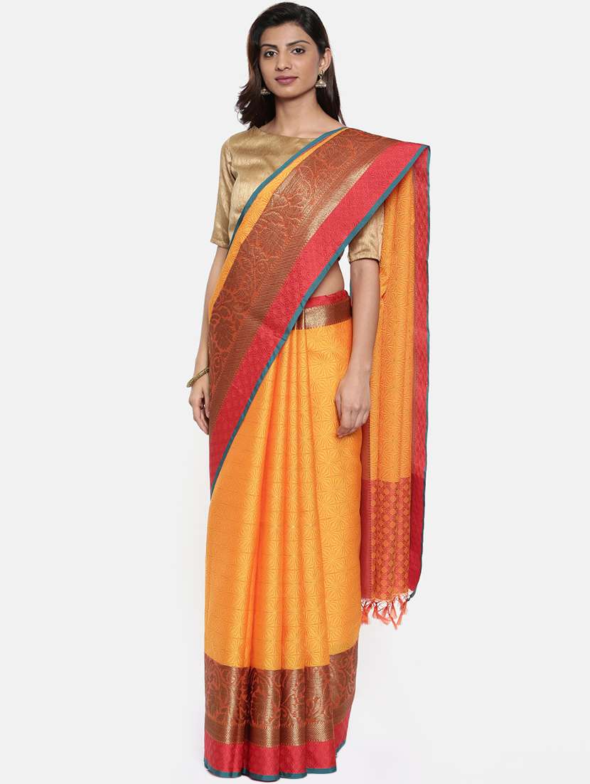 self design banarasi saree