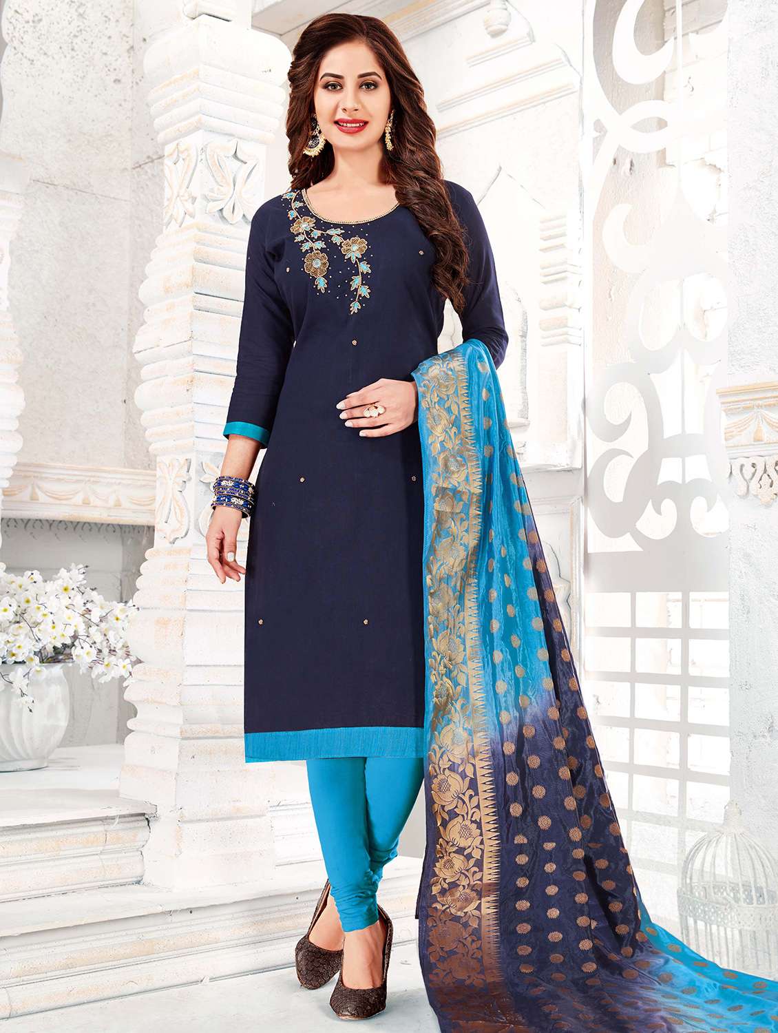 embellished unstitched suit