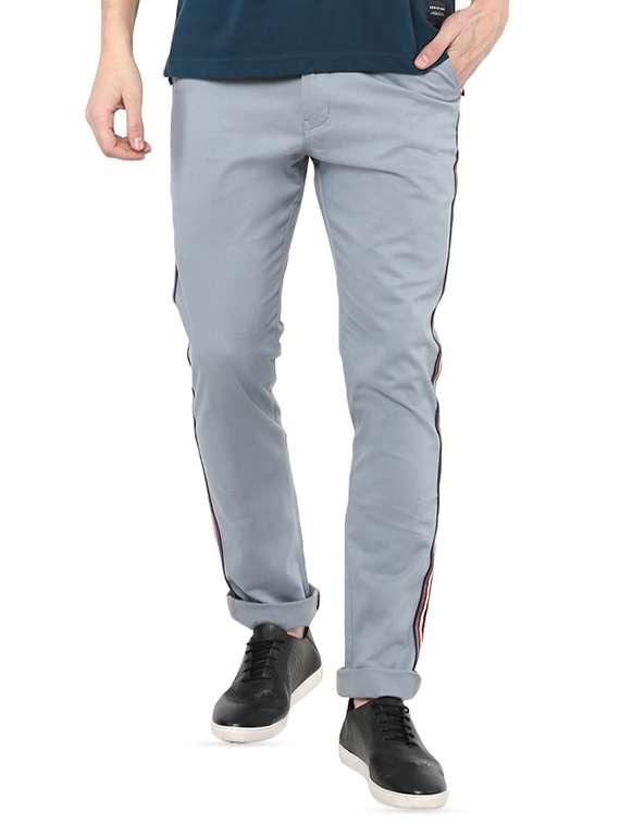 light blue cotton chinos