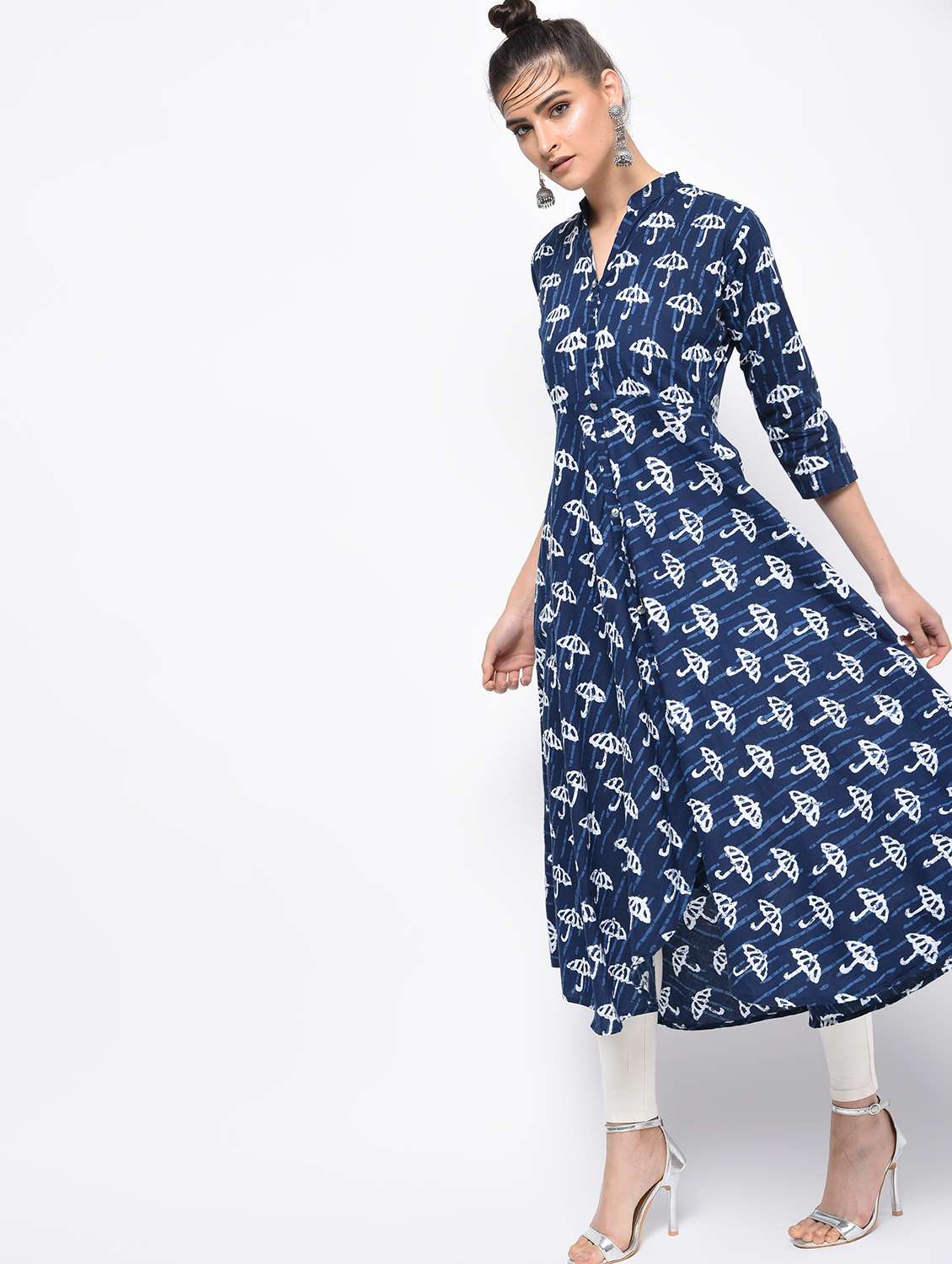 indigo quirky a-line kurta