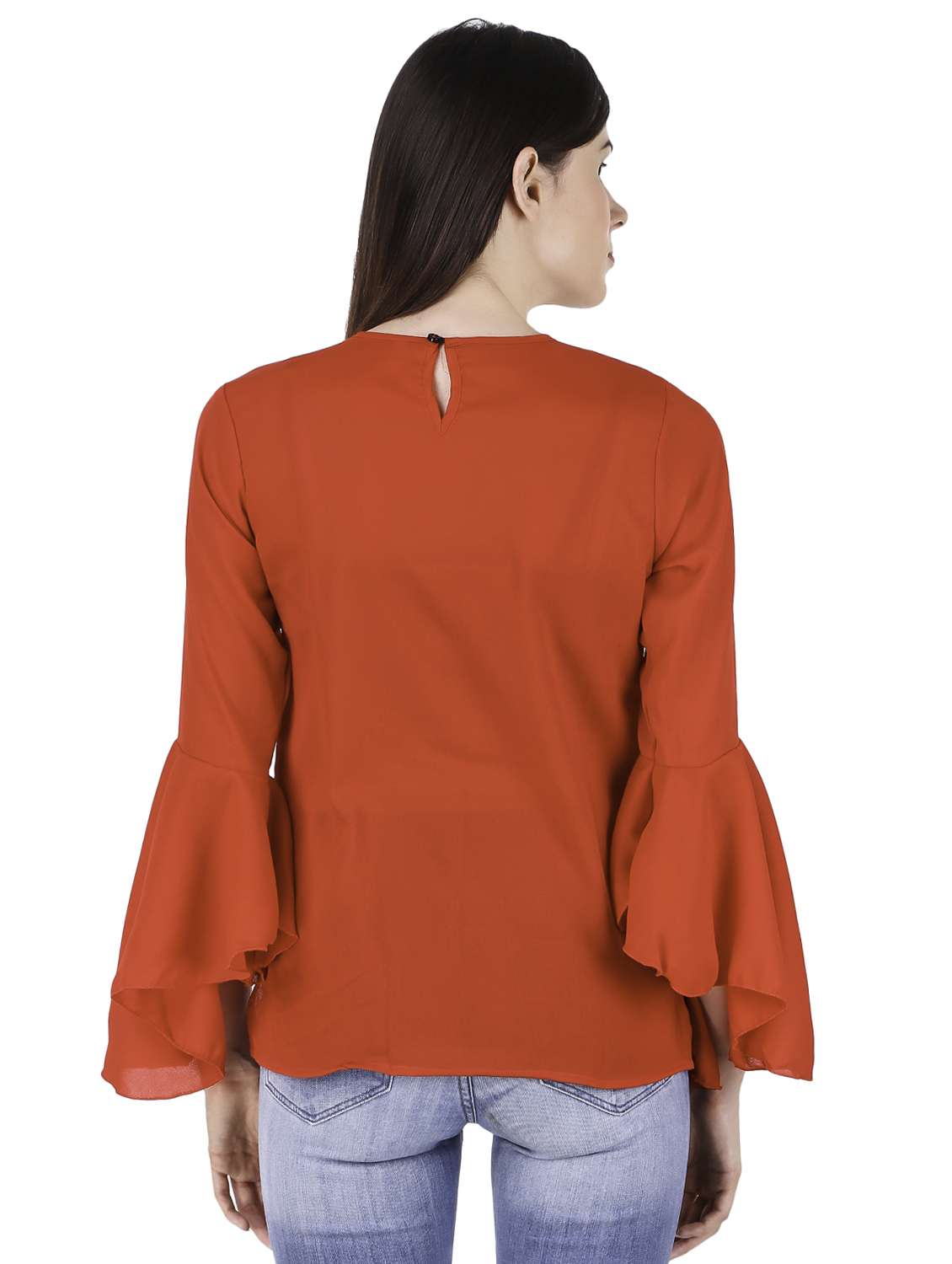 women's straight round neck top - 15984523 -  Standard Image - 2