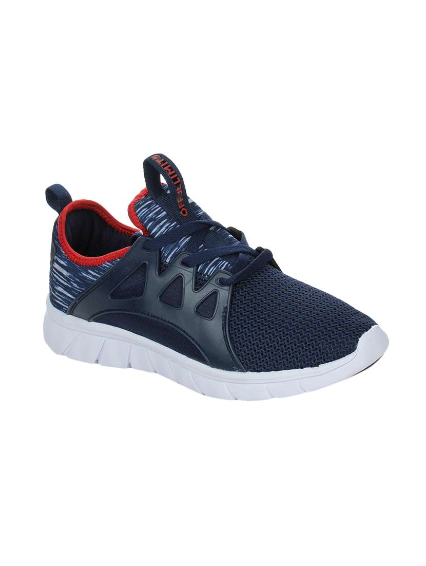 navy mesh sport shoes