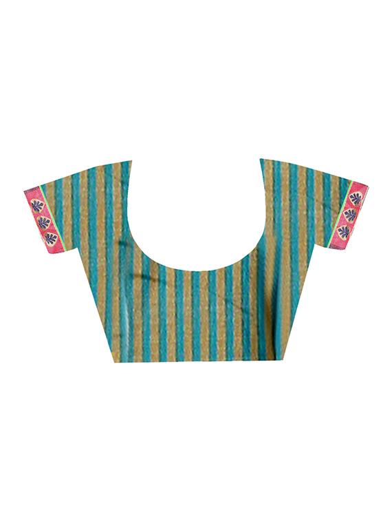 ethnic motifs printed saree with blouse - 15988550 - Standard Image - 2