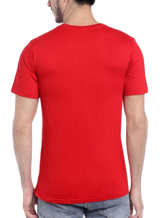 red typographic t-shirt - 15990048 - Standard Image - 2