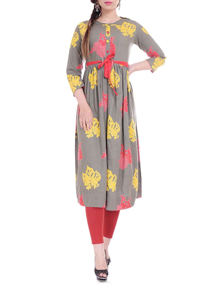 flared printed kurta