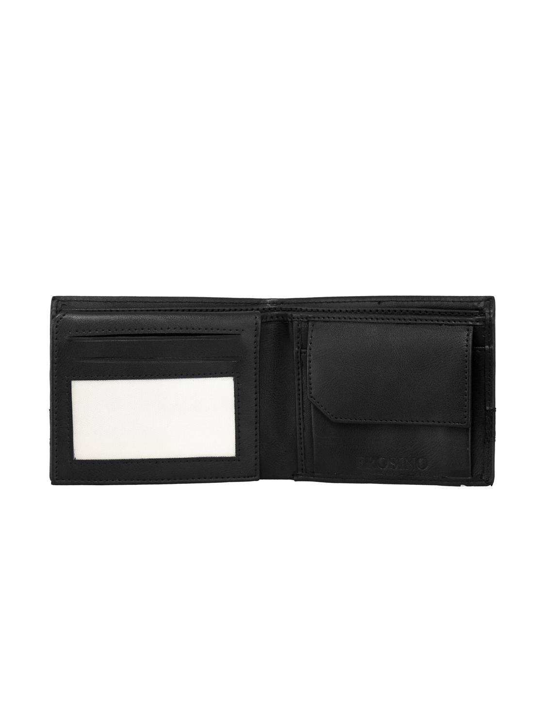 black leatherette wallet - 15999397 - Standard Image - 2
