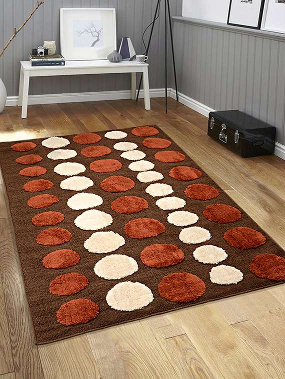 saral home very soft micro polyester anti slip tufted floor carpet -90x150 cm