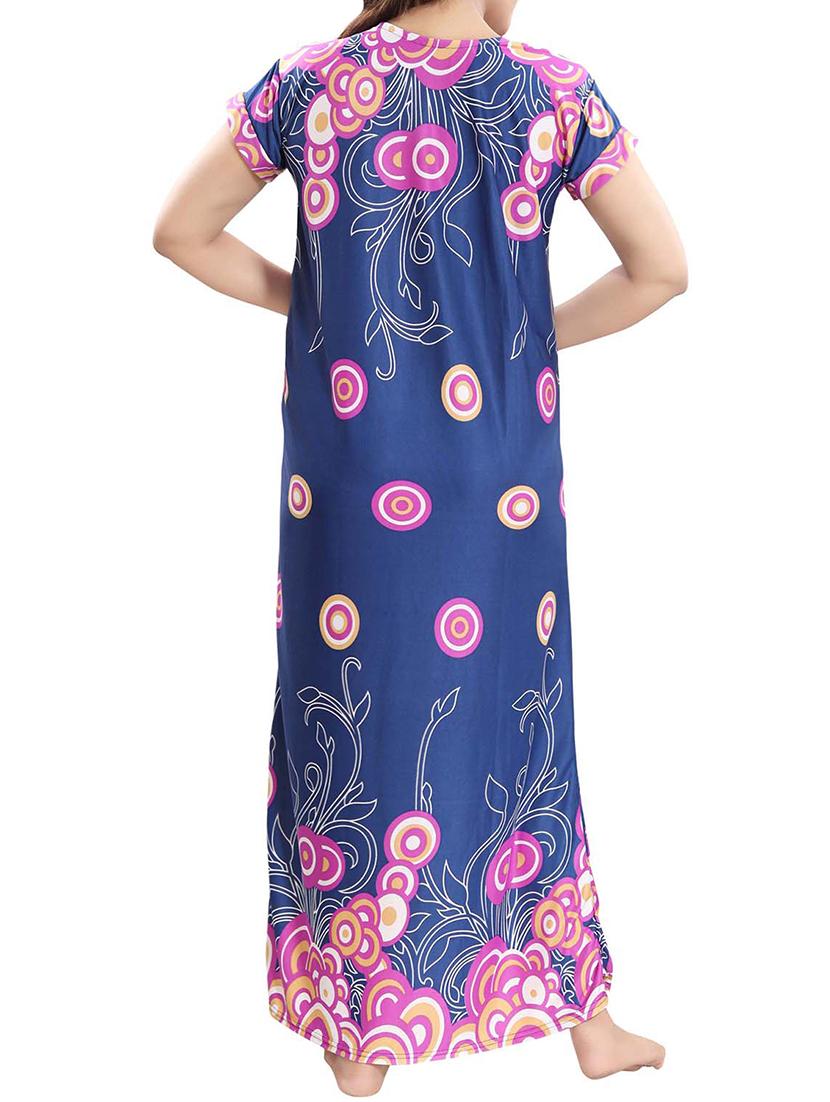 piping detail maternity wear night gown - 16003952 - Standard Image - 2