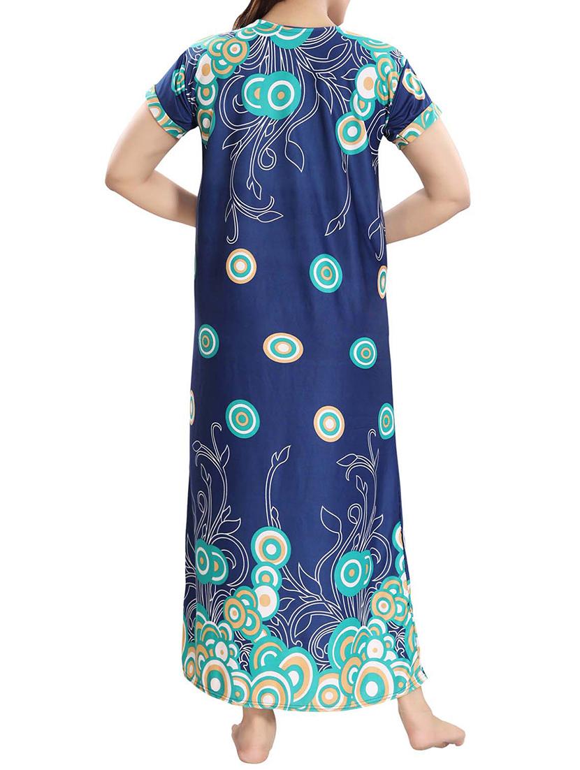 piping detail maternity wear night gown - 16003953 - Standard Image - 2