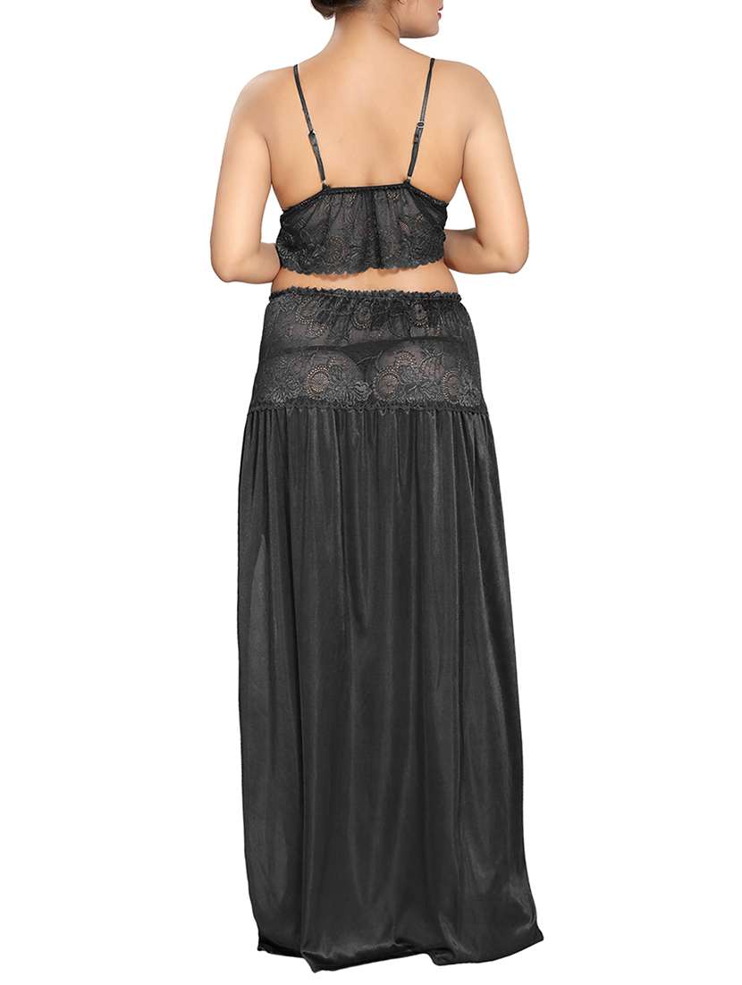 lace detail nightwear set - 16003964 - Standard Image - 2