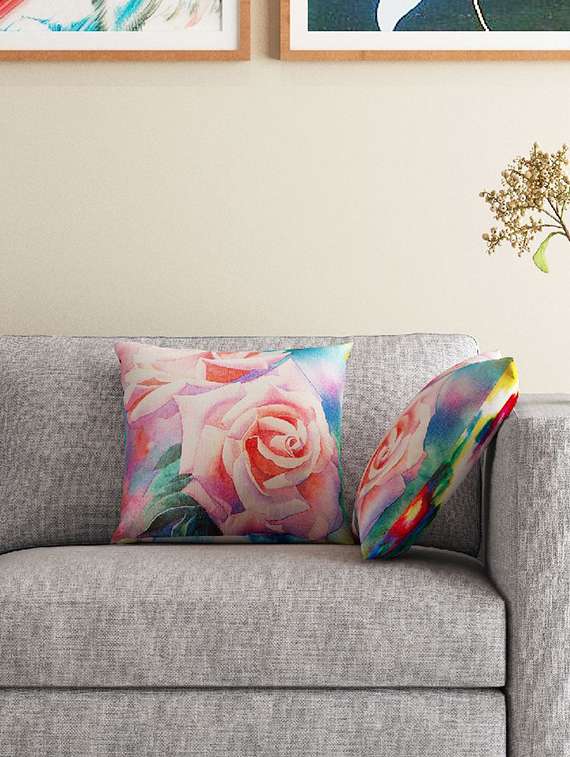 Set Of 2 16" X 16" Square Cushion Covers