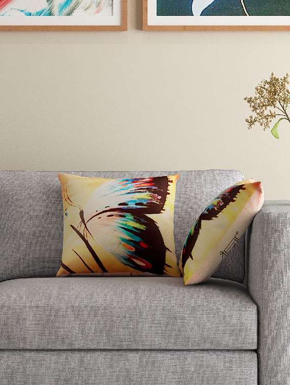Set Of 2 16" X 16" Square Cushion Covers