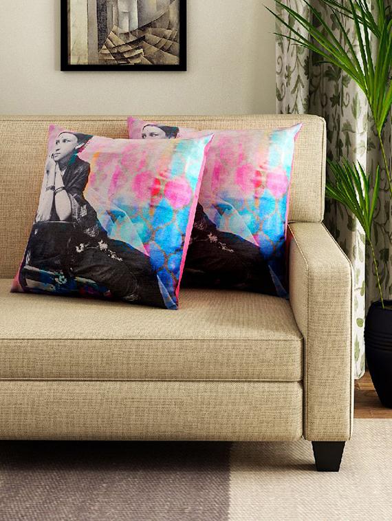 set of 2 16" x 16" square cushion covers - 16007247 - Zoom Image - 0