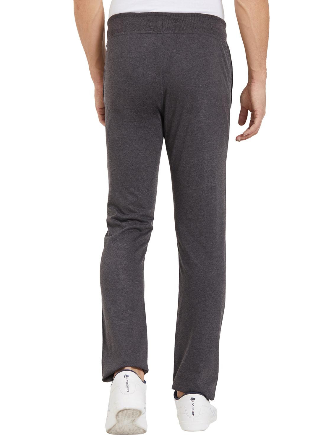 grey cotton full length track pant - 16008010 - Standard Image - 2