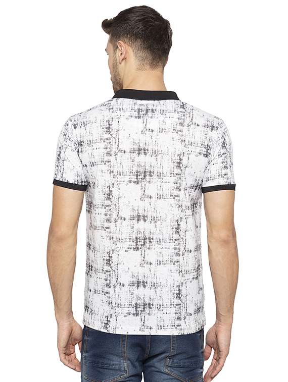 white all over print t-shirt - 16008063 -  Standard Image - 2