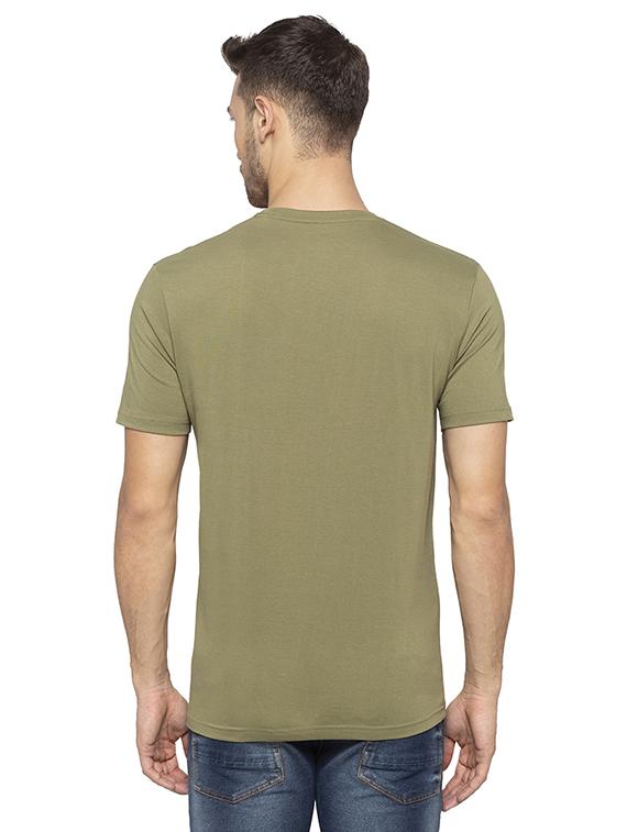 olive green typographic tshirt - 16008116 - Standard Image - 2