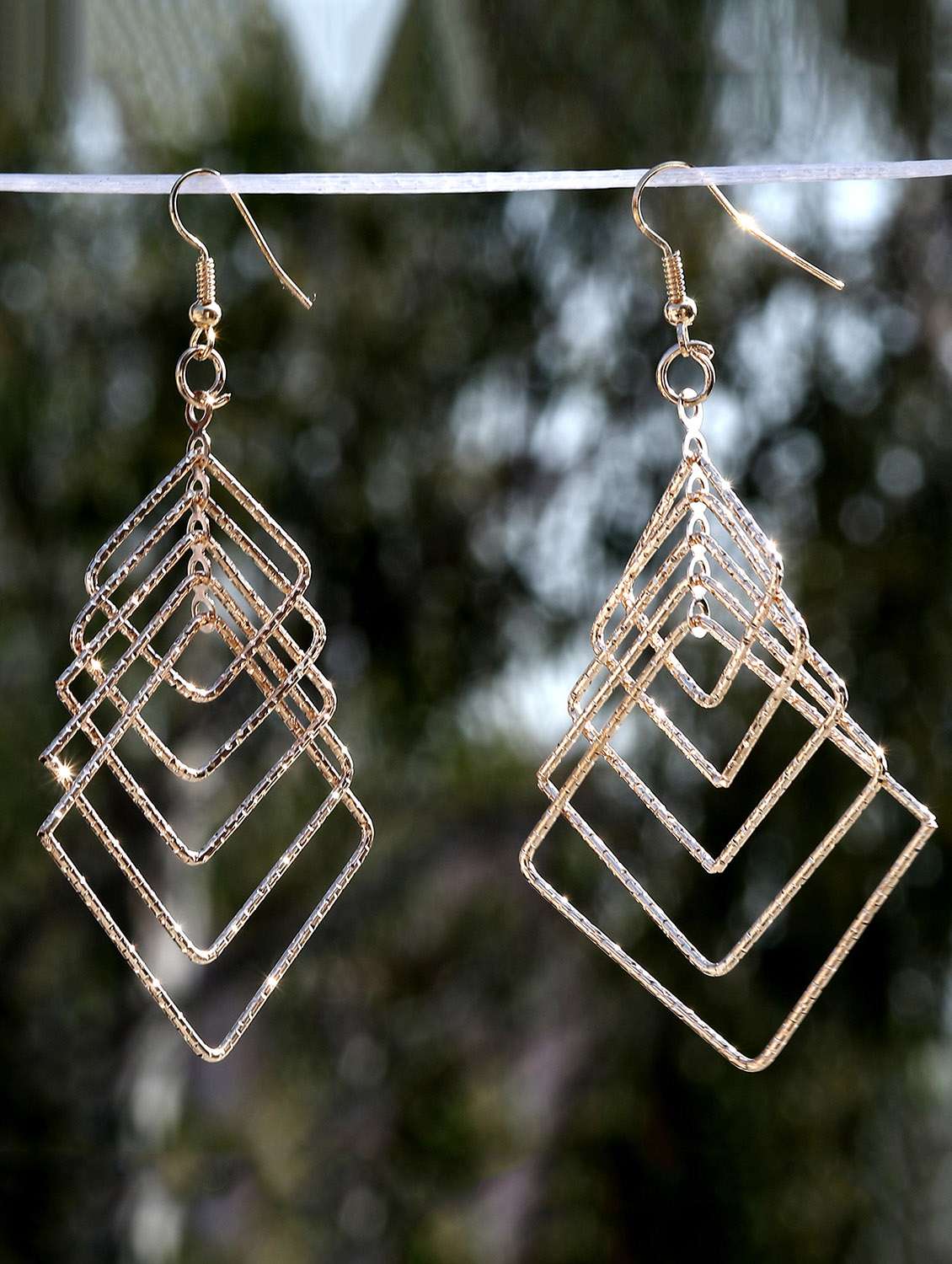 gold plated drop earring