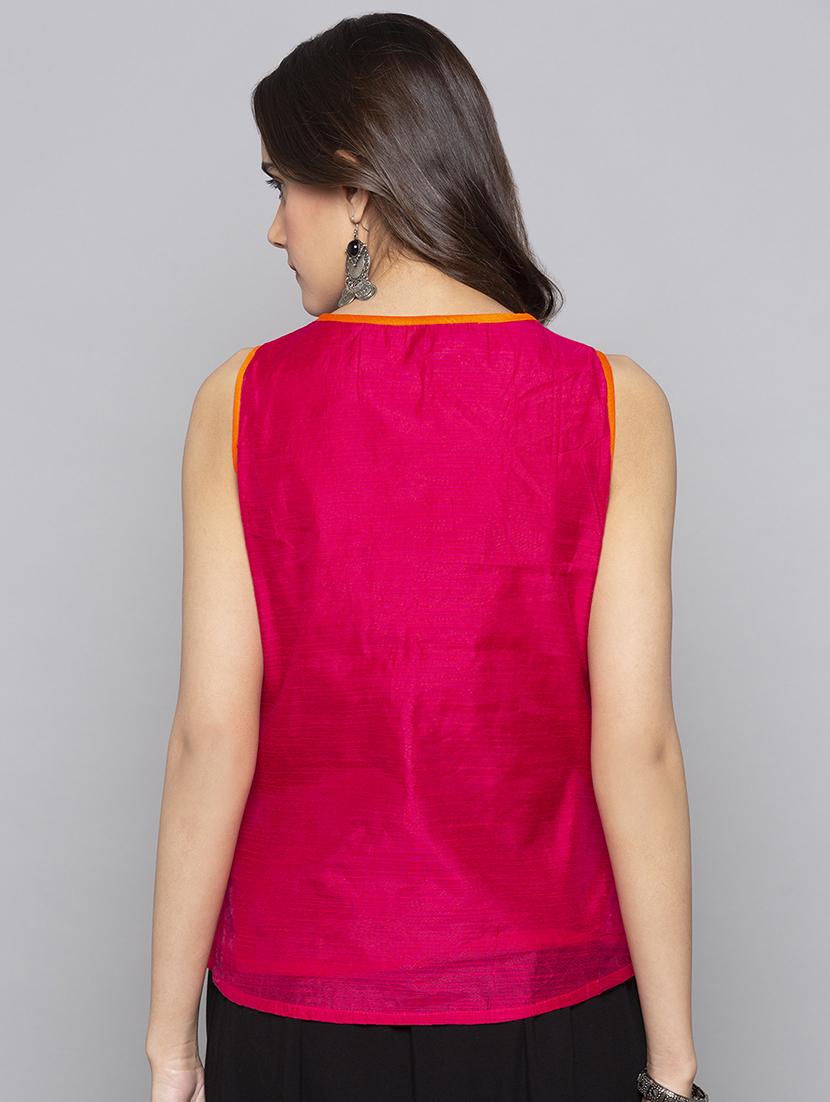 solid a-line kurti - 16010962 - Standard Image - 2