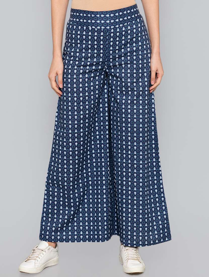 high rise flared palazzo