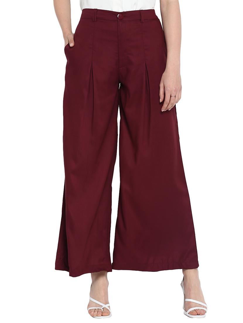 pleat detail wide leg trouser - 16012272 -  Zoom Image - 0