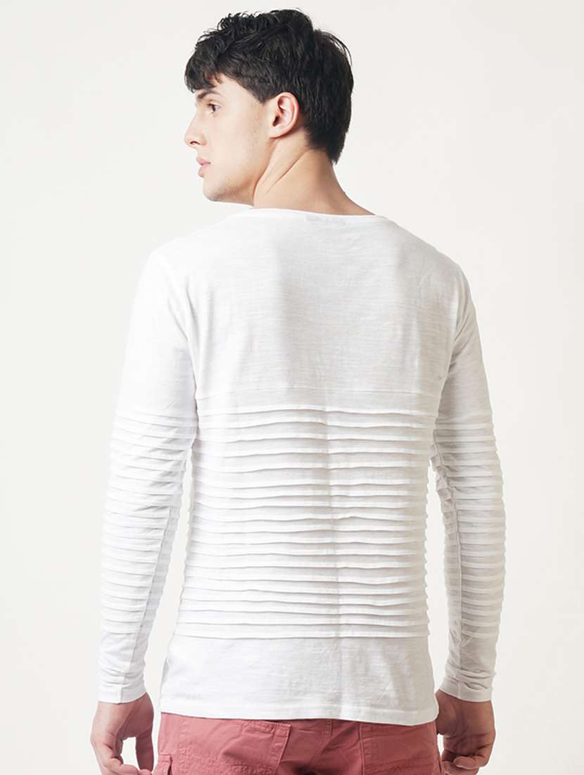 white solid t-shirt - 16013703 - Standard Image - 2