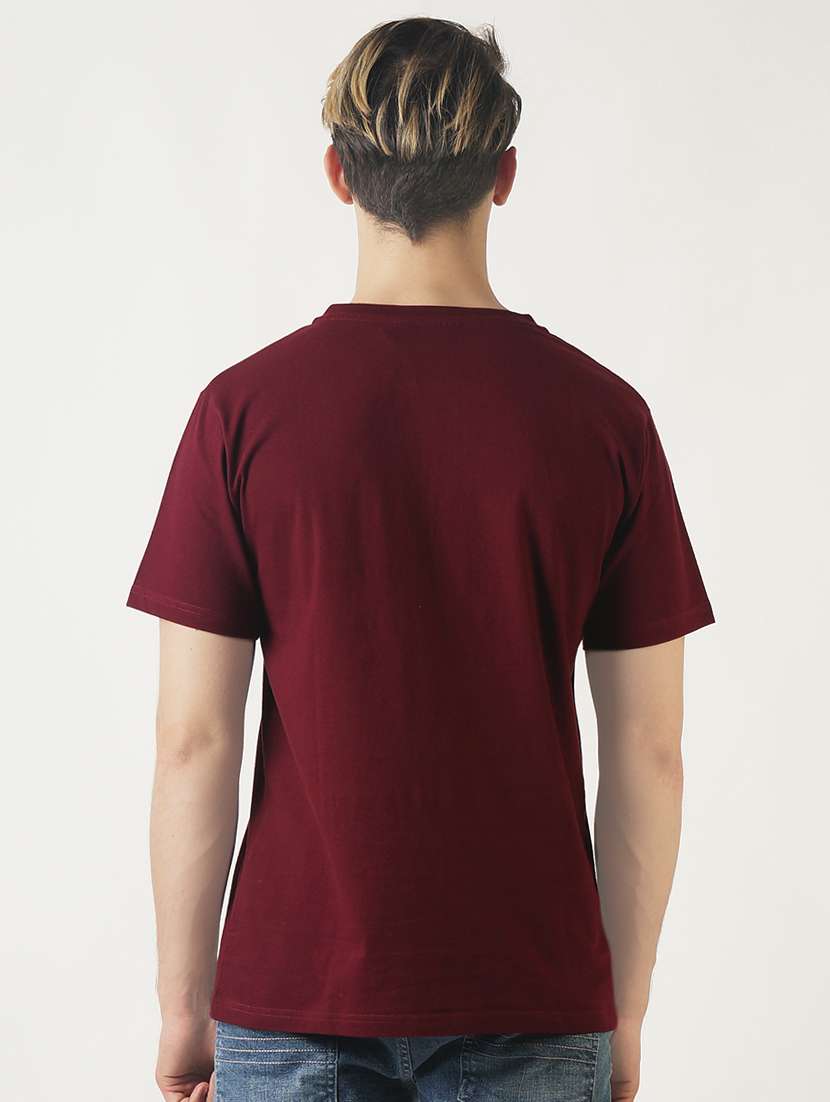 maroon solid t-shirt - 16013713 -  Standard Image - 2