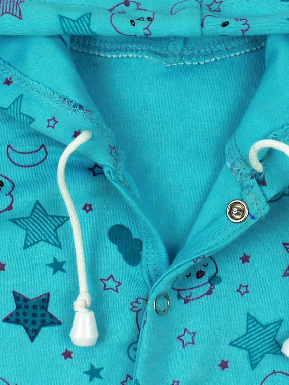 blue cotton romper - 16013982 - Standard Image - 2