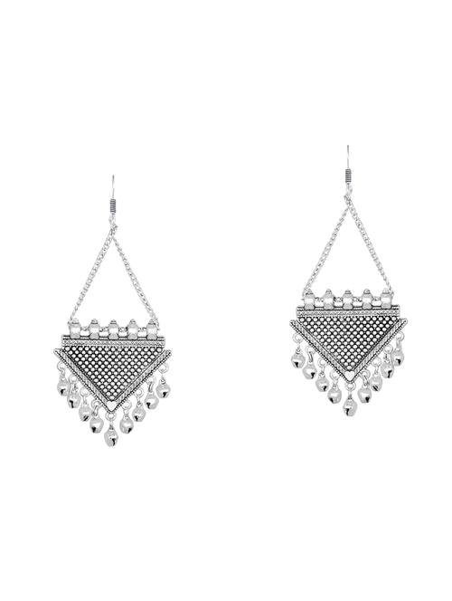 silver metal chandellier earring - 16016835 - Standard Image - 0