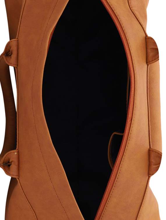brown leatherette (pu) dufflebag - 16017934 -  Standard Image - 2