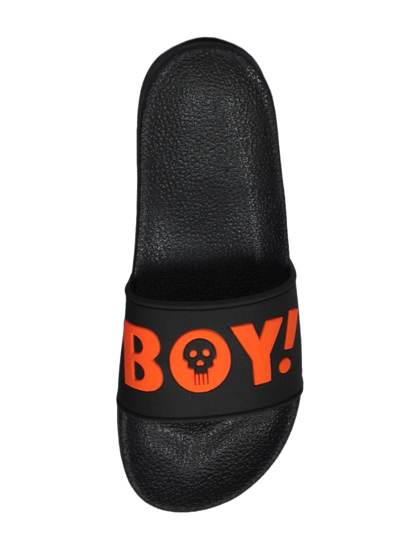 orange rubber slip on flip flops - 16023045 - Standard Image - 2