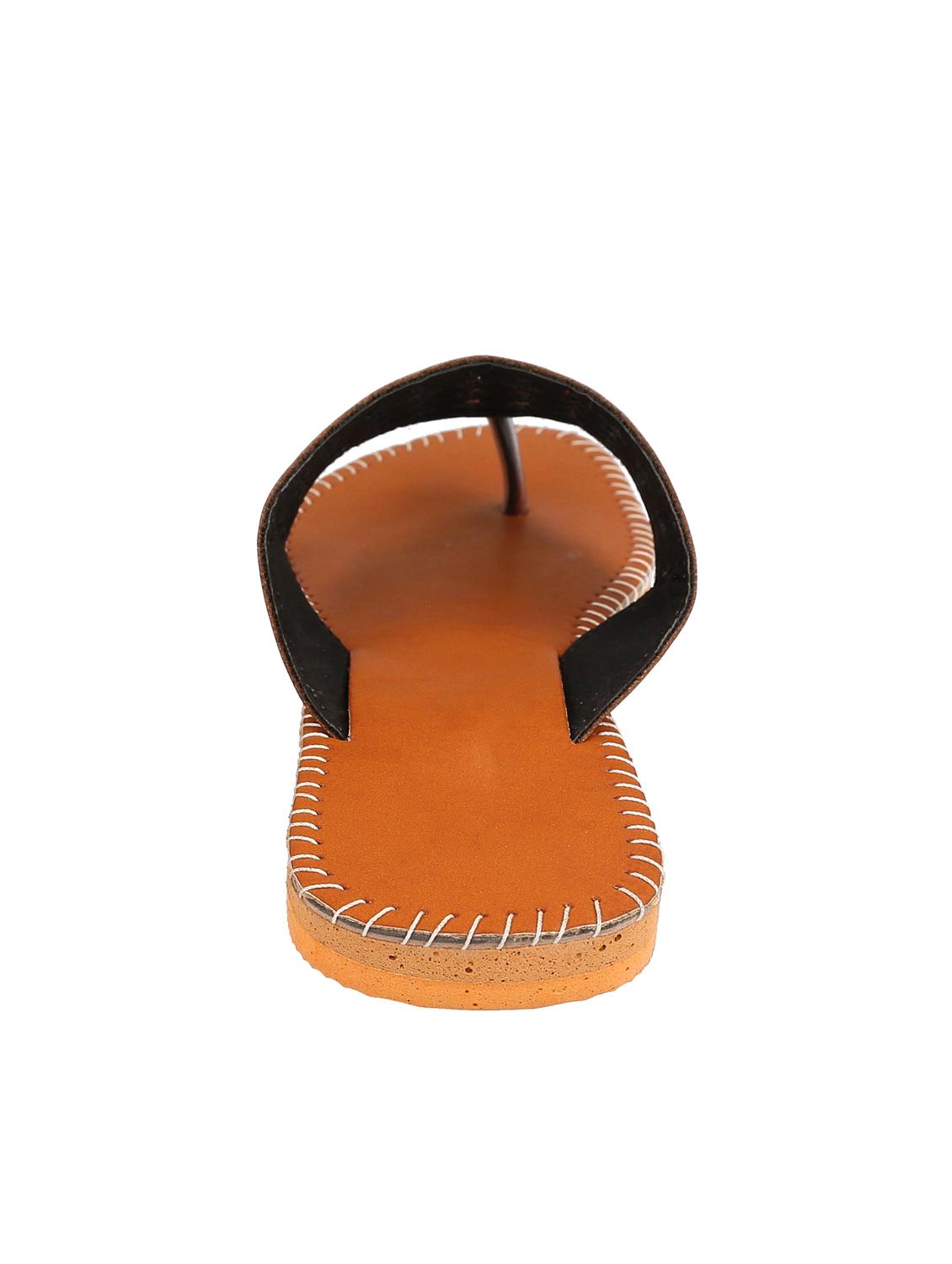 tan toe separator sandals - 16023145 - Standard Image - 2