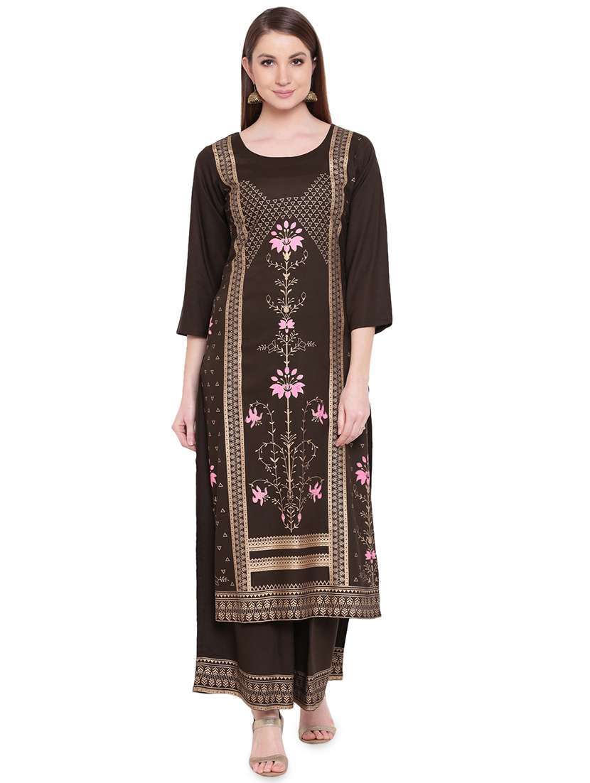 printed kurta palazzo set