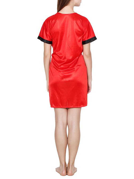 contrast detail sleepwear robe - 16039291 - Standard Image - 2