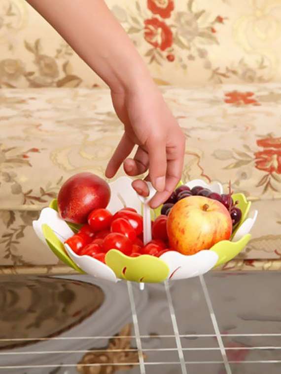 fruit & vegetable basket adjustable tray - pink - 16041094 -  Standard Image - 2