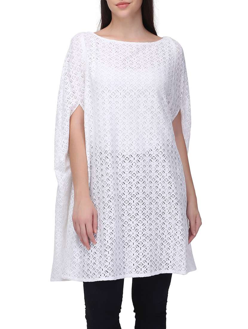 dolman sleeved laced tunic