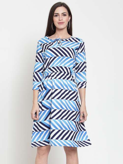 women's geometric dress - 16045598 - Standard Image - 0