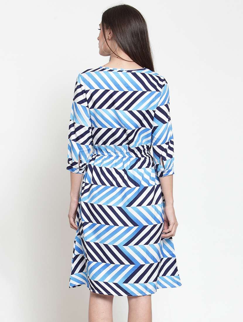 women's geometric dress - 16045598 - Standard Image - 2