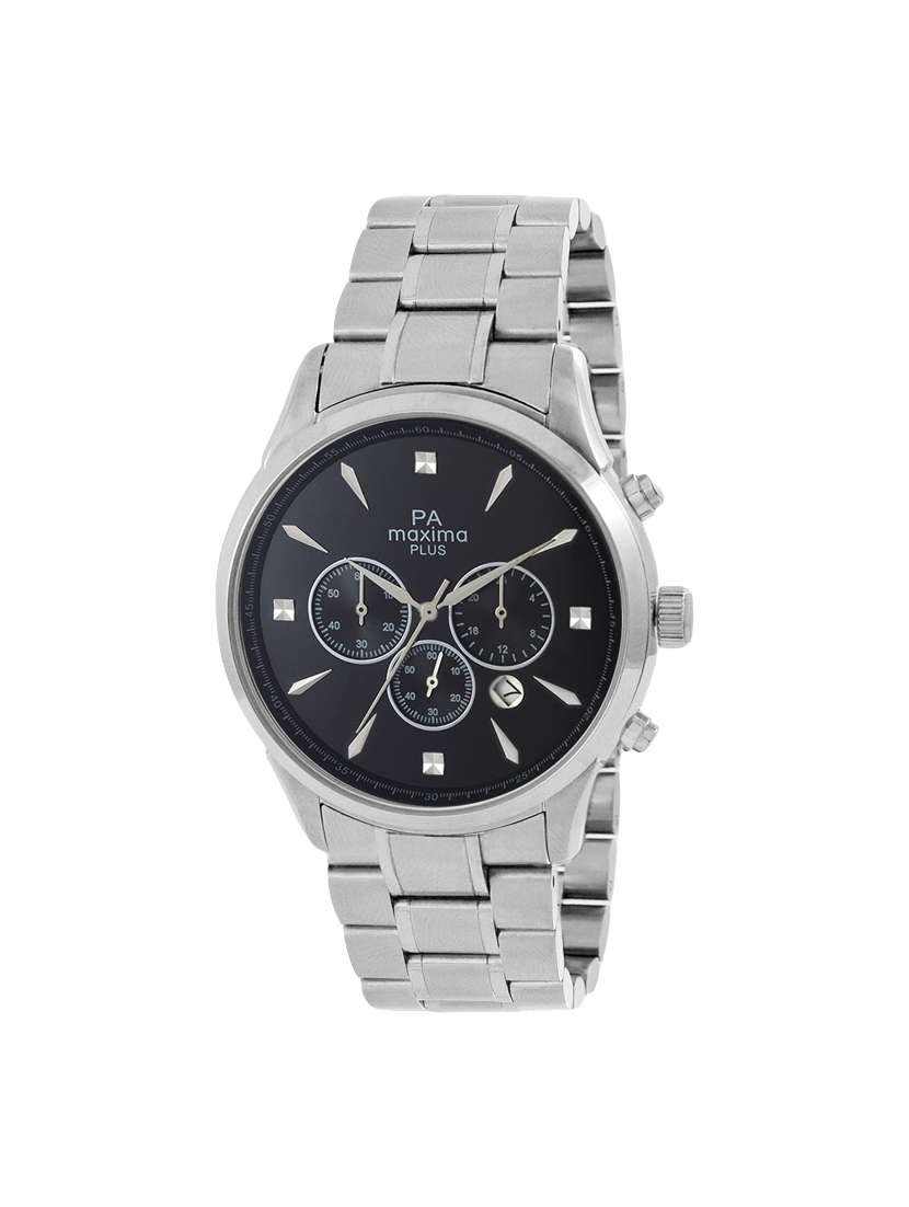 metal strap analog watch (48811cmgs)
