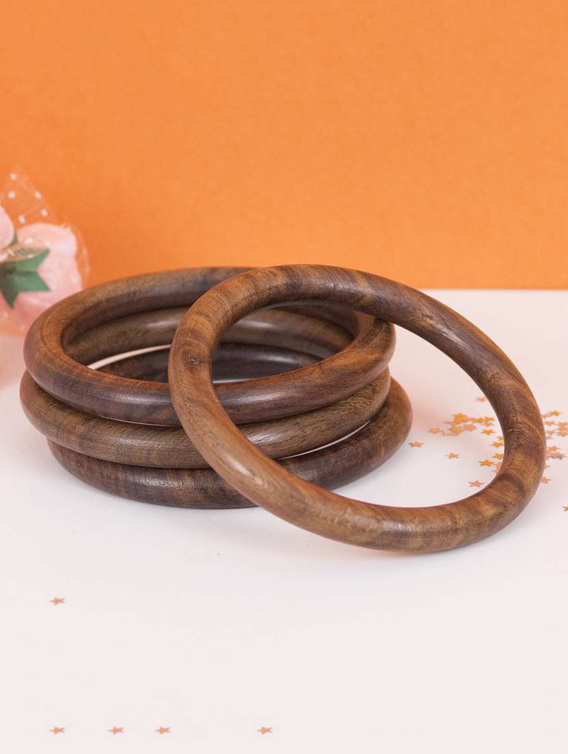 yellow wood bangle