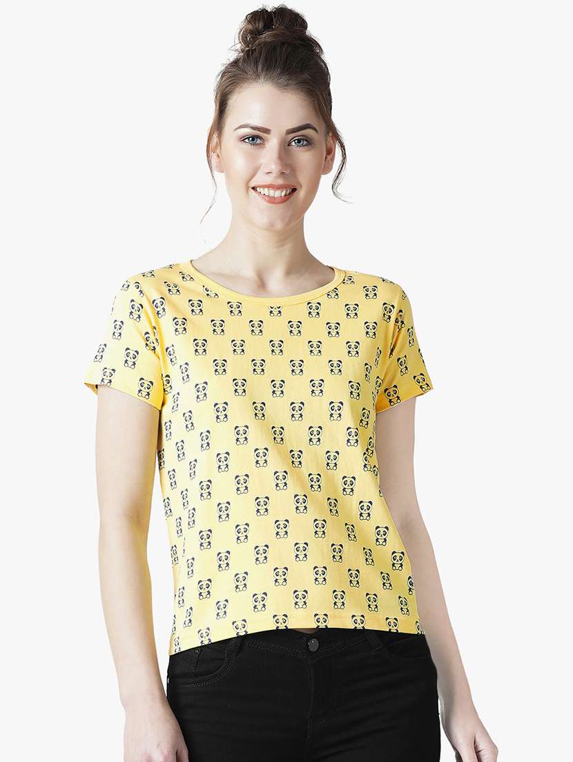 multi colored cotton regular tshirt