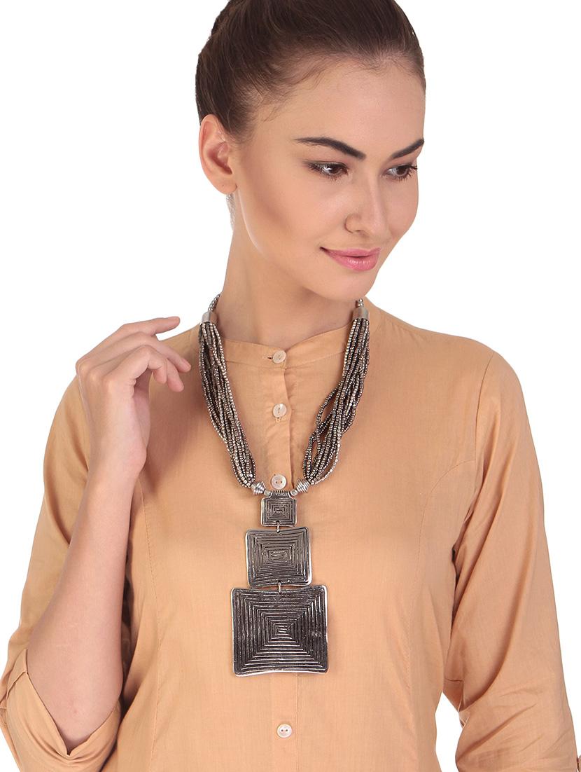 women ethnic daily wear designer necklace - 16053492 - Standard Image - 2